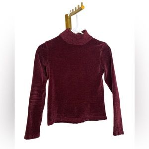 💥 3/$20 - Zara Red Velvet Turtleneck size S